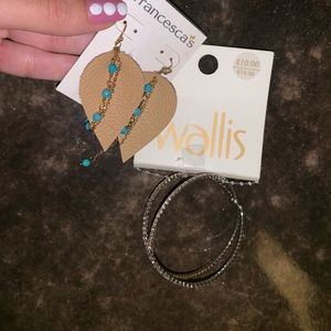 Feather earrings with a free bracelet